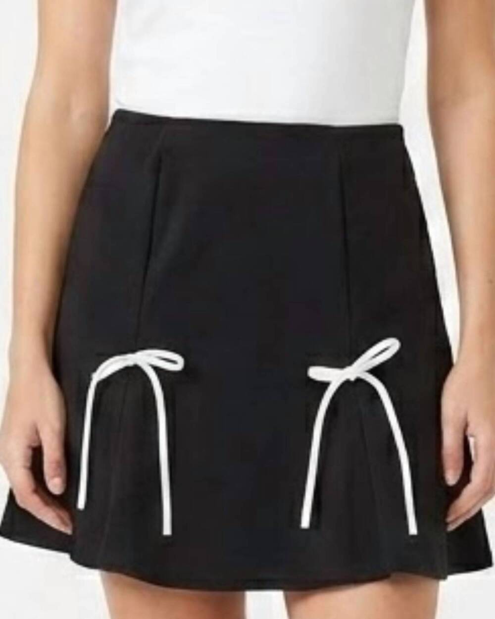 NEW GEEGEE beth mini skirt in black